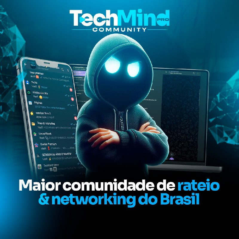 Ilustração mostrando como funciona o acesso à comunidade TechMind PRO