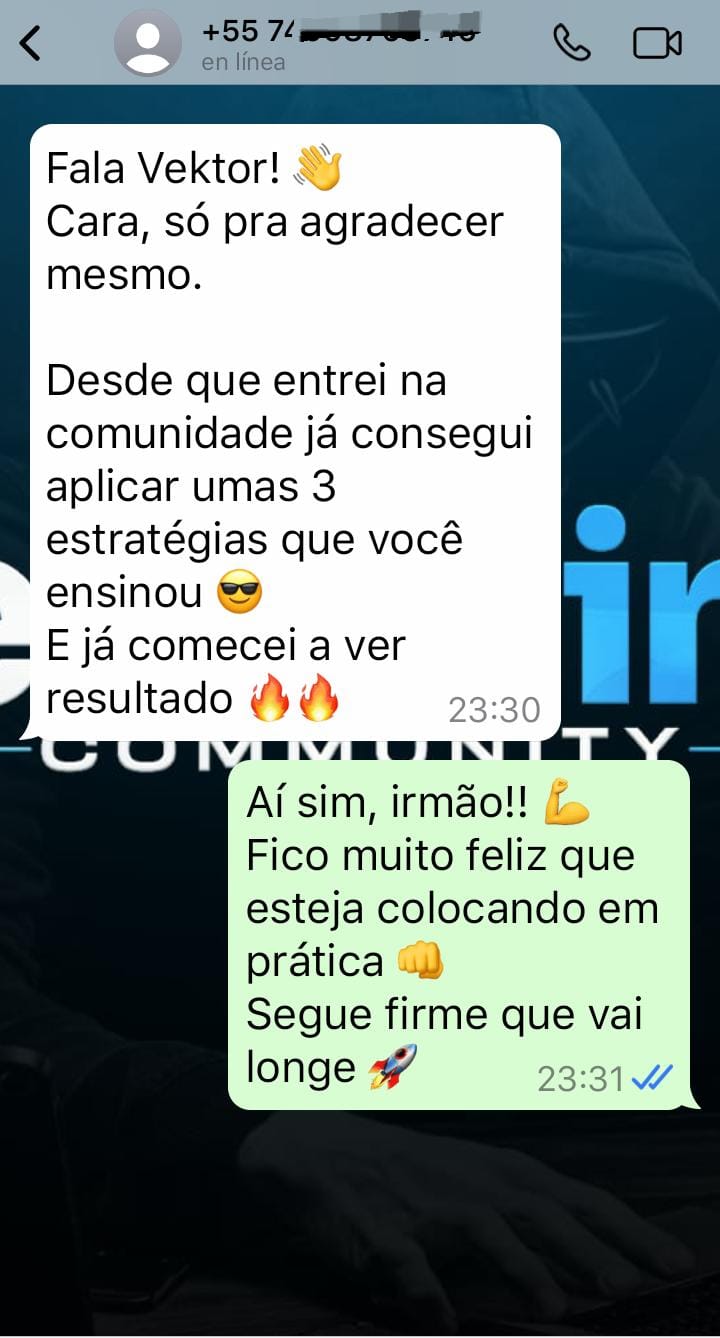 Depoimento de membro da TechMind PRO sobre a qualidade do conteúdo